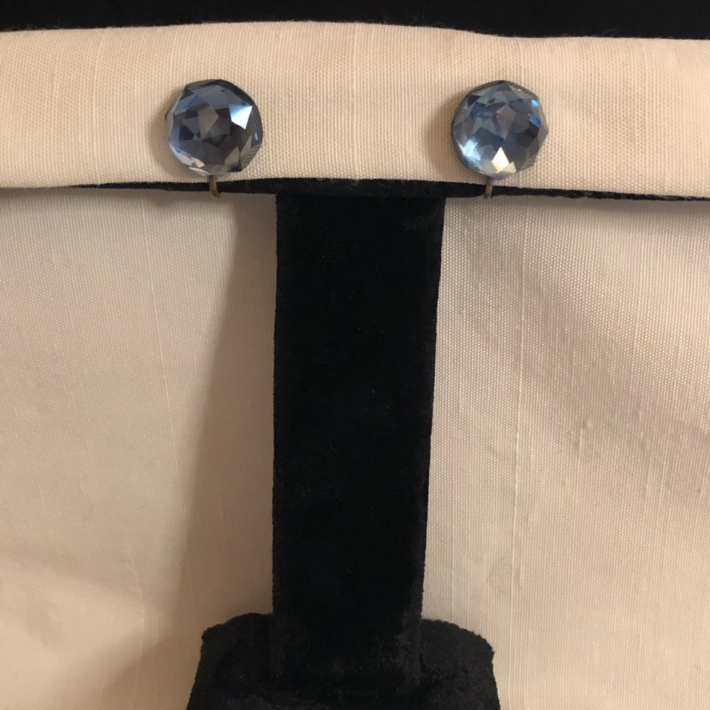 Aqua Blue Crystal Earrings